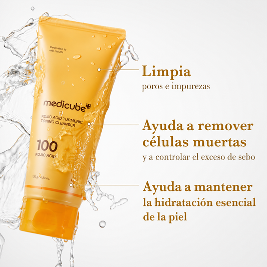 Limpiador Facial Medicube Kojic Acid Turmeric – 120 g