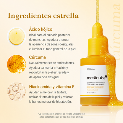 Medicube Kojic Acid Turmeric Niacinamide Serum – 30 ml