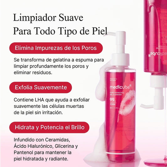 Limpiador Facial Medicube PDRN Hydrating Gel Cleanser 200ml - Gel